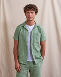 Short-sleeve shirt Paiolive Woven Green

