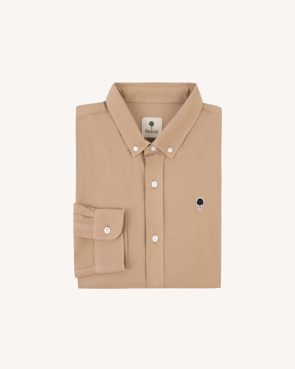 Chemise ml Ivoy Chaine et trame Natural
