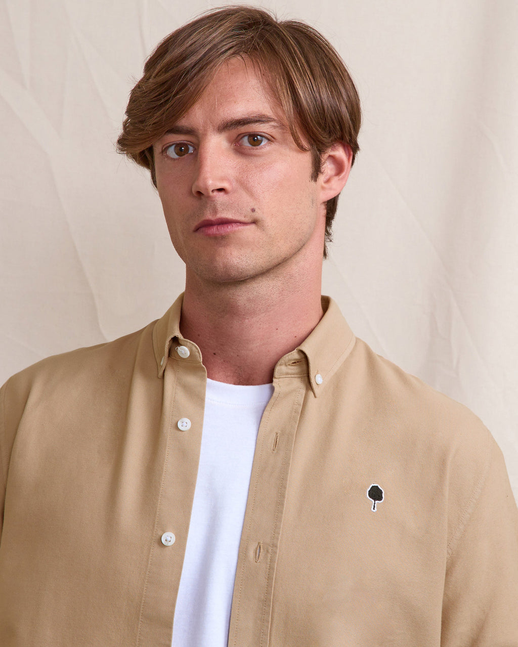 Chemise ml Ivoy Chaine et trame Natural
