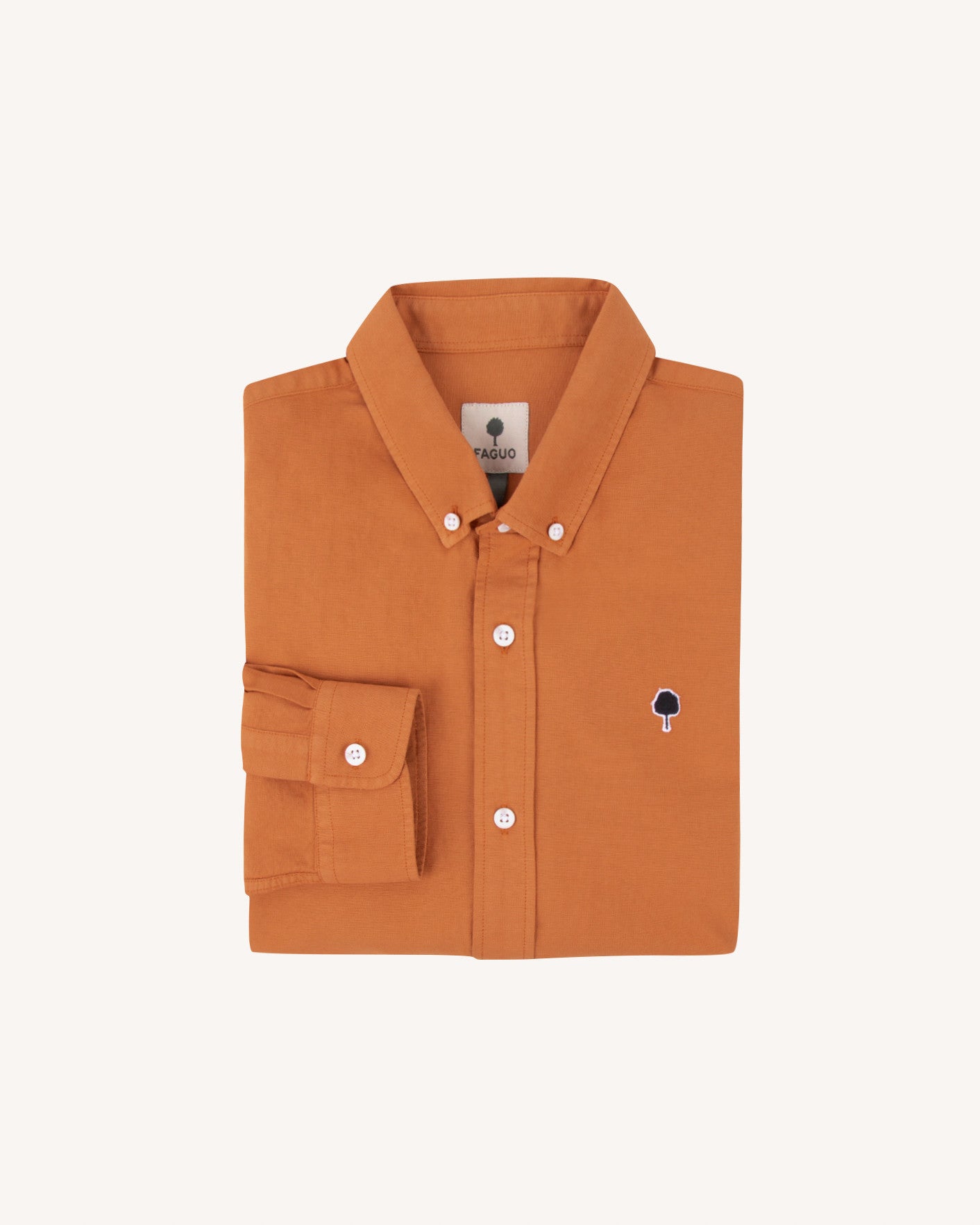 Chemise ml Ivoy Chaine et trame Light brick

