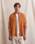 Chemise ml Ivoy Chaine et trame Light brick
