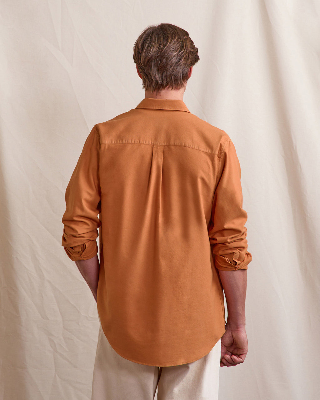 Chemise ml Ivoy Chaine et trame Light brick
