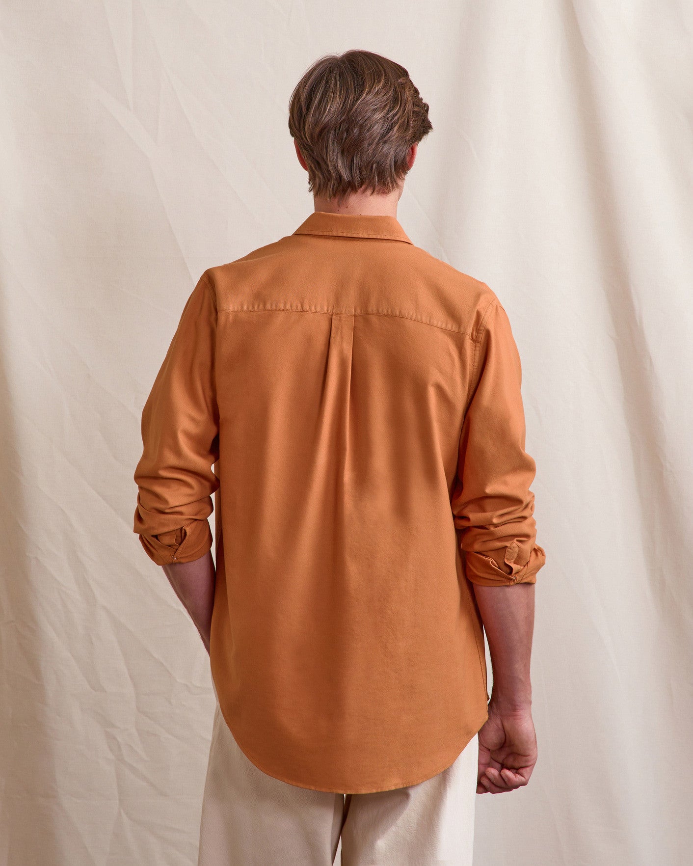 Chemise ml Ivoy Chaine et trame Light brick

