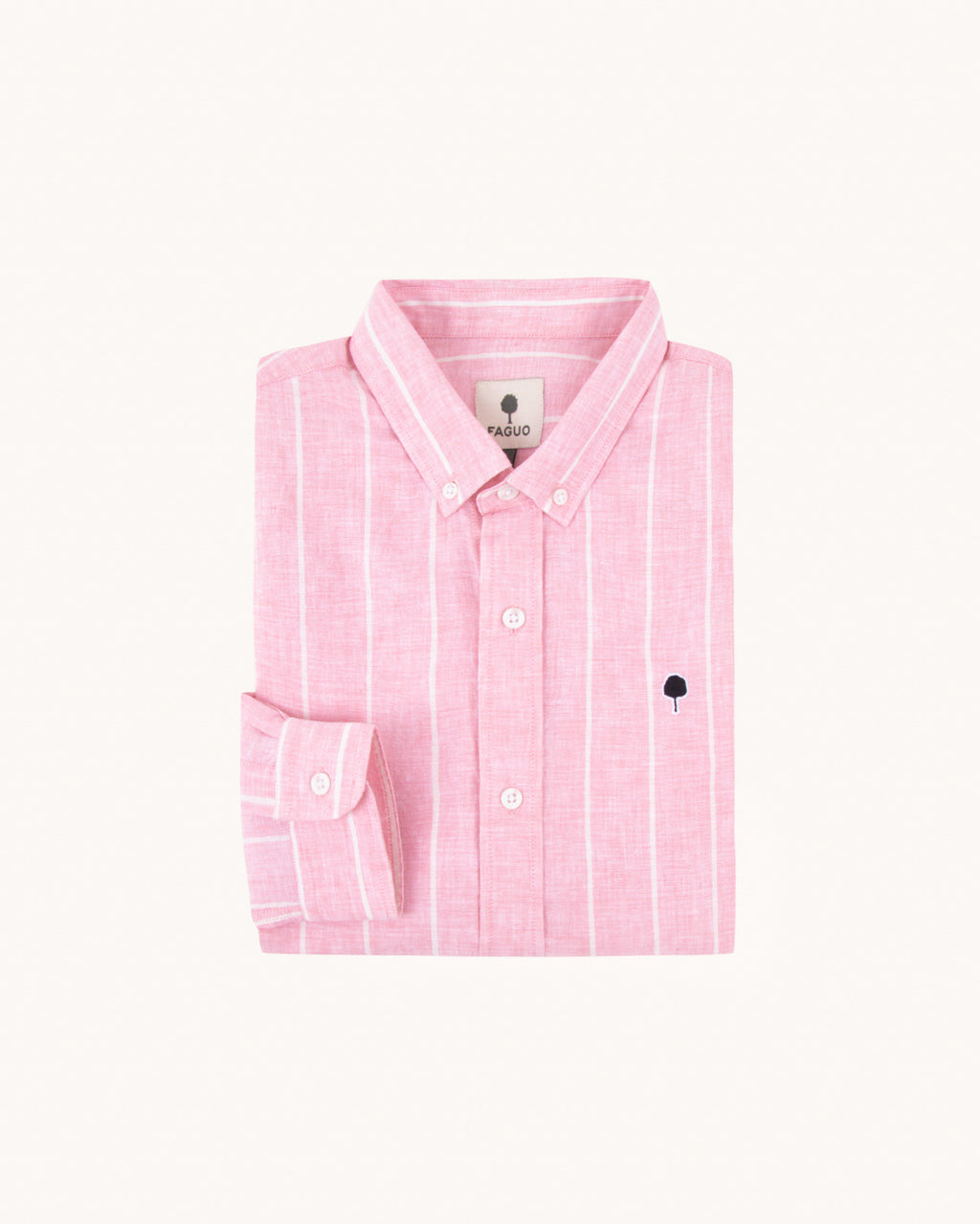Chemise ml Ivoy Chaine et trame Paradise pink
