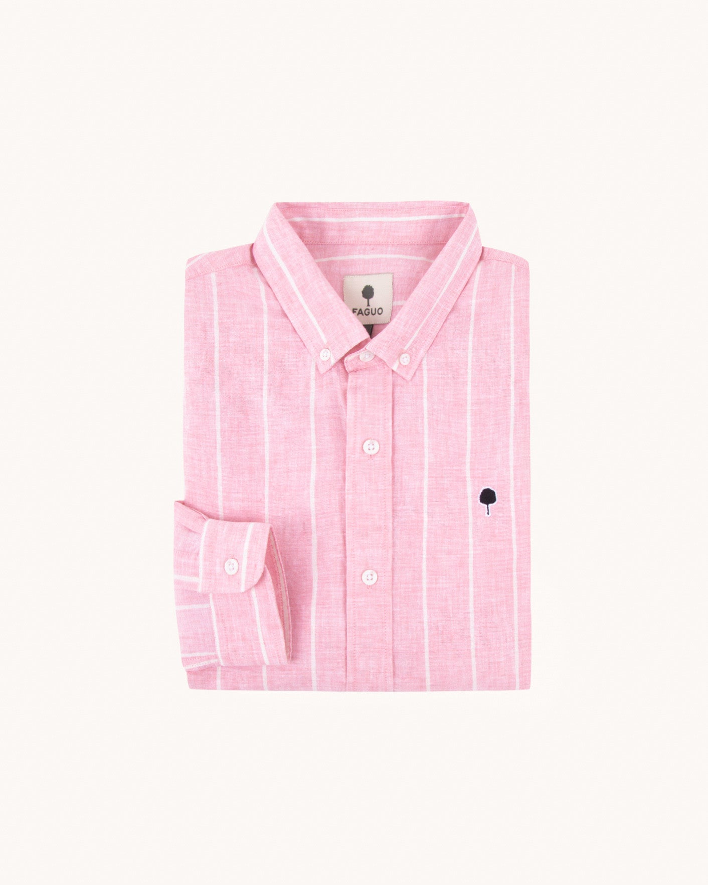 Chemise ml Ivoy Chaine et trame Paradise pink
