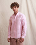 Chemise ml Ivoy Chaine et trame Paradise pink
