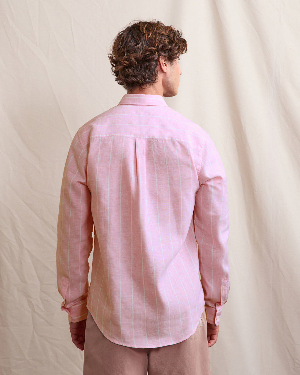 Chemise ml Ivoy Chaine et trame Paradise pink
