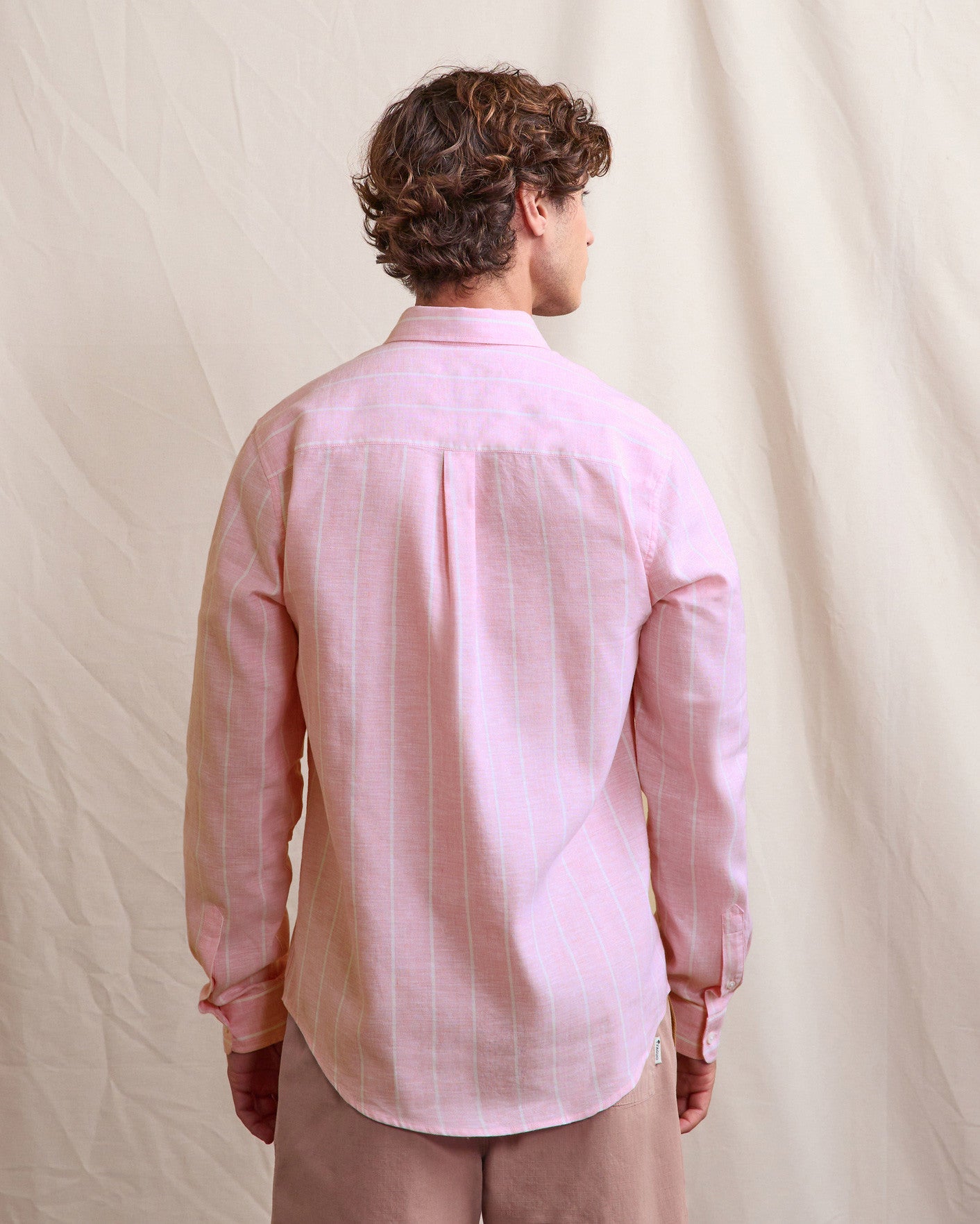 Chemise ml Ivoy Chaine et trame Paradise pink
