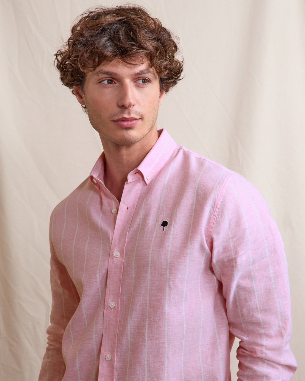 Chemise ml Ivoy Chaine et trame Paradise pink
