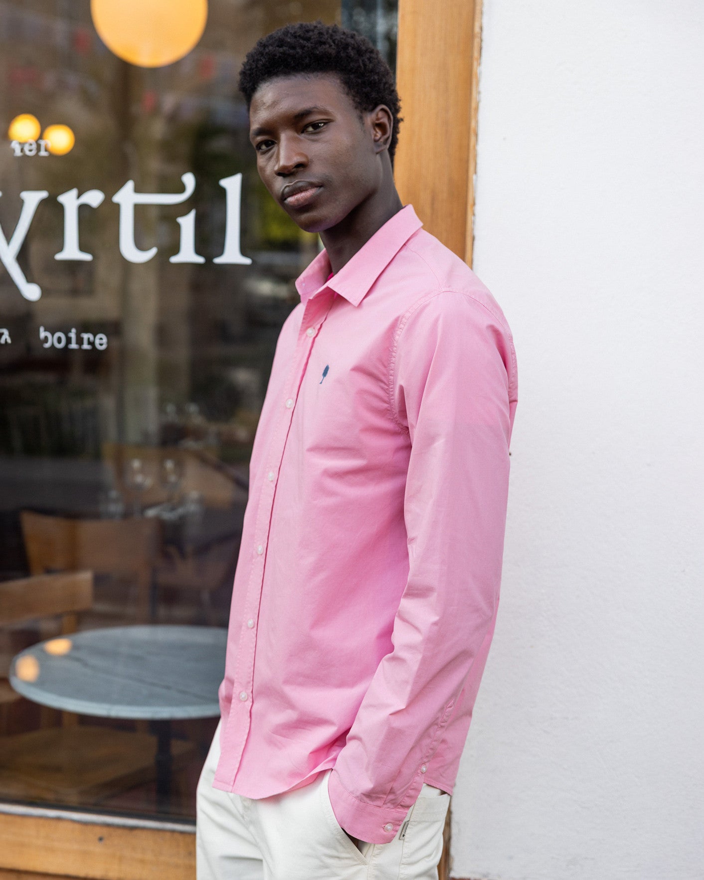 Iraty long-sleeve shirt Warp and weft Paradise pink
