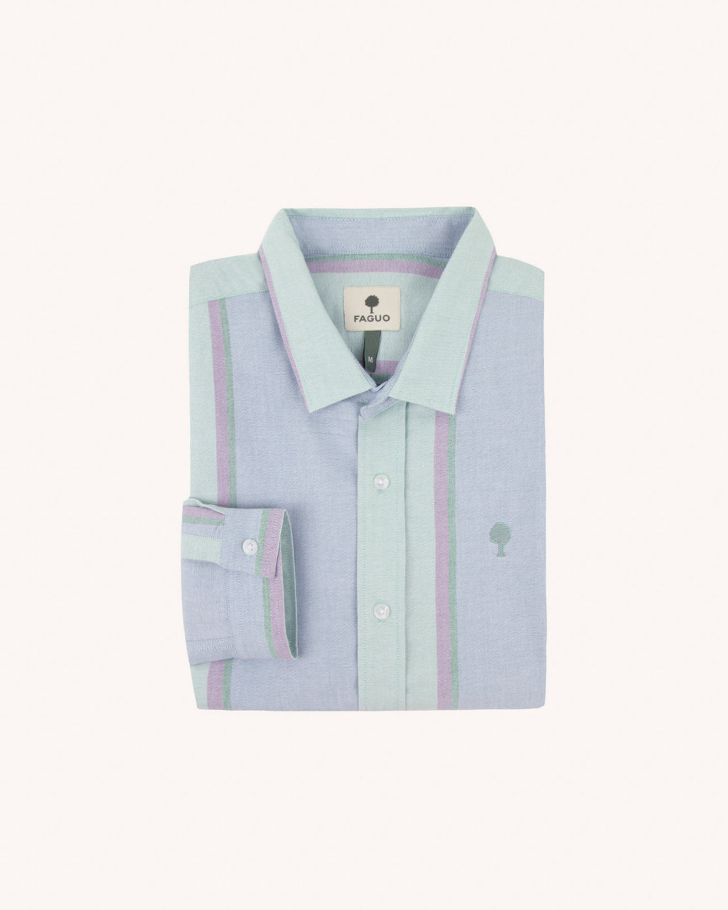 Long-sleeve shirt Iraty Chaine et trame Light green / multico
