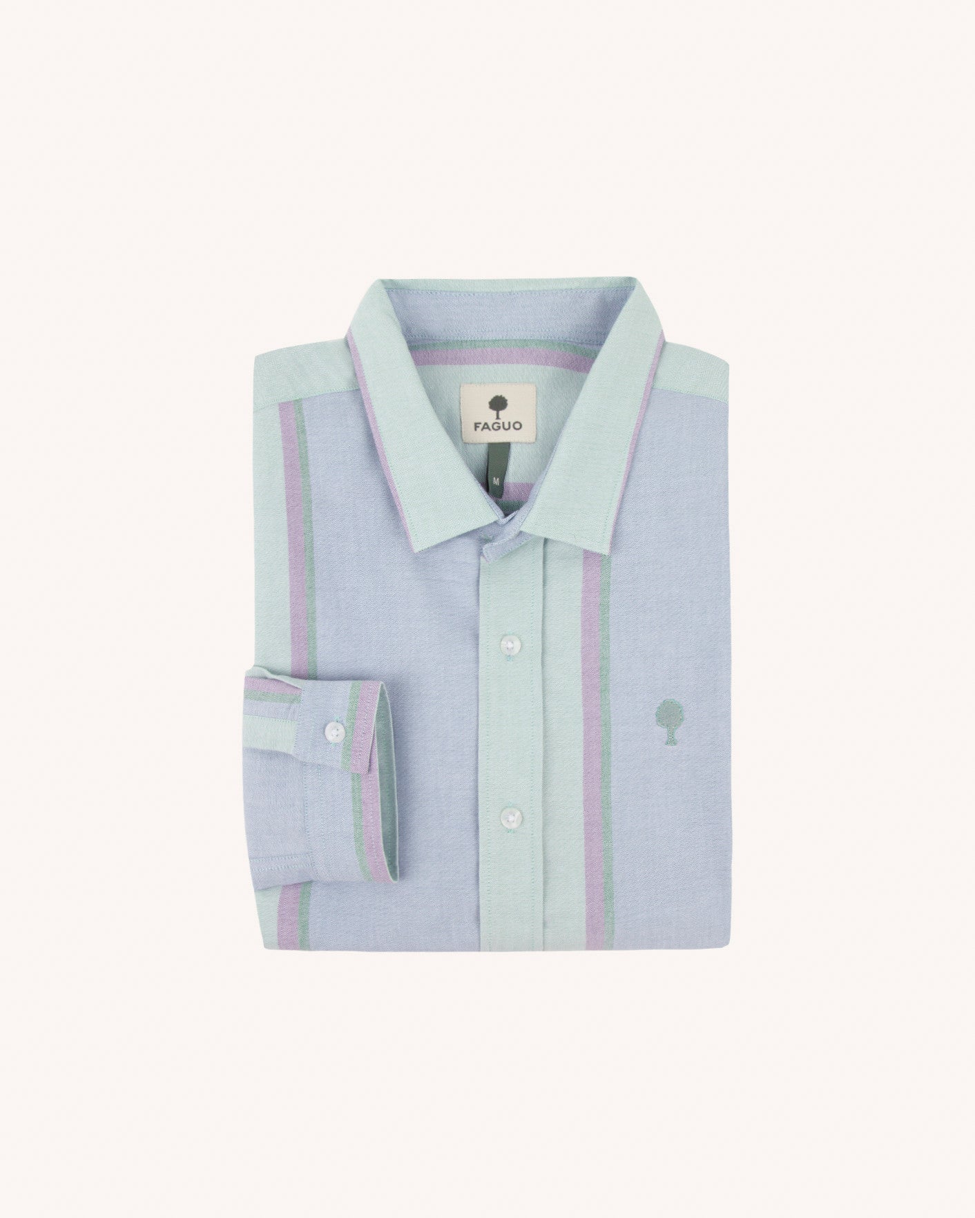 Long-sleeve shirt Iraty Chaine et trame Light green / multico
