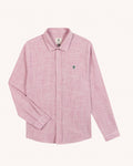 Chemise ml Iraty Chaine et trame Ecru/pink
