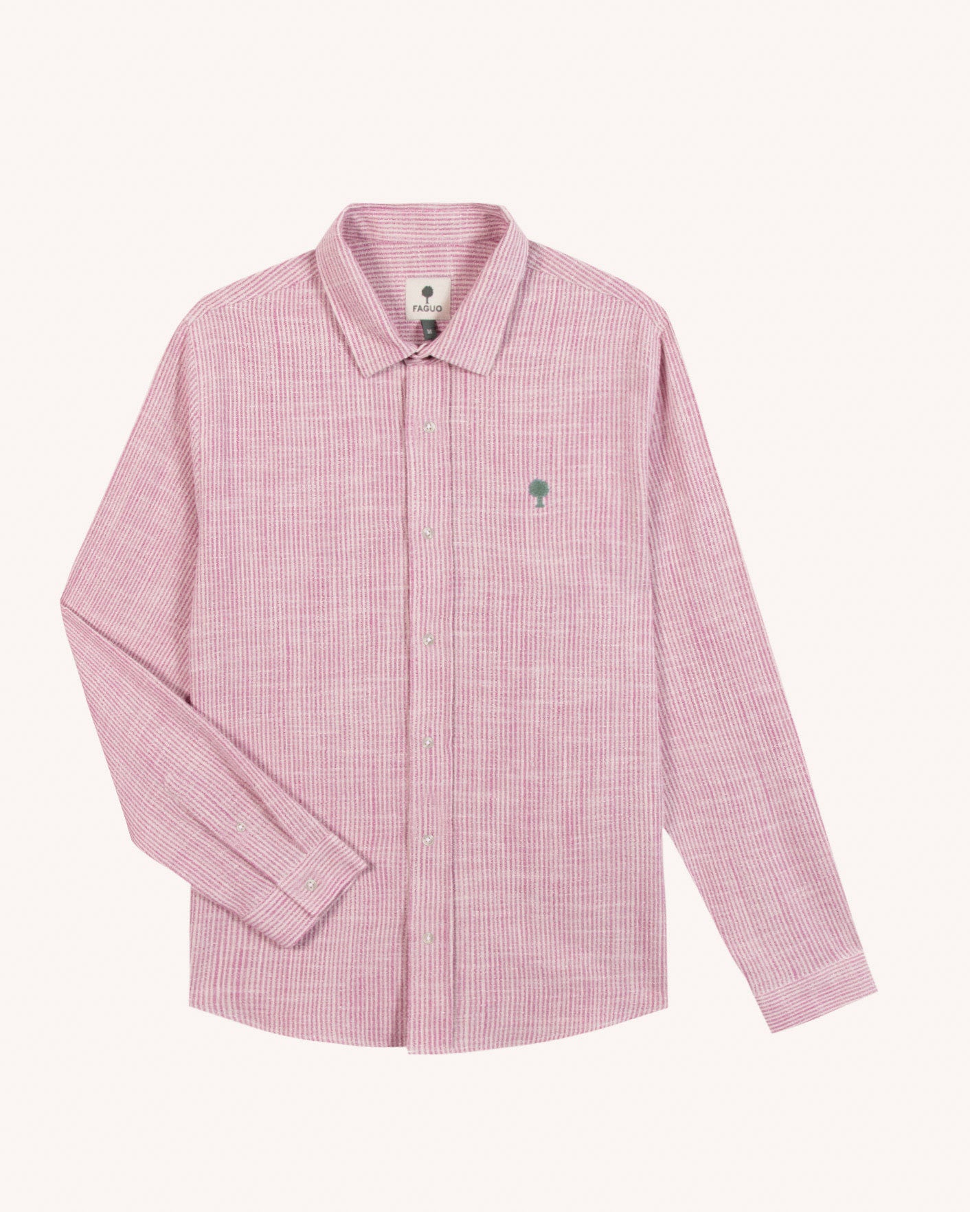 Chemise ml Iraty Chaine et trame Ecru/pink
