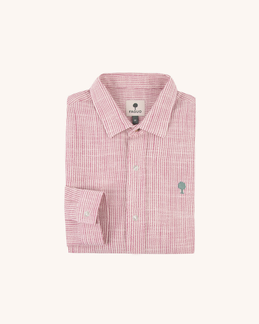 Chemise ml Iraty Chaine et trame Ecru/pink
