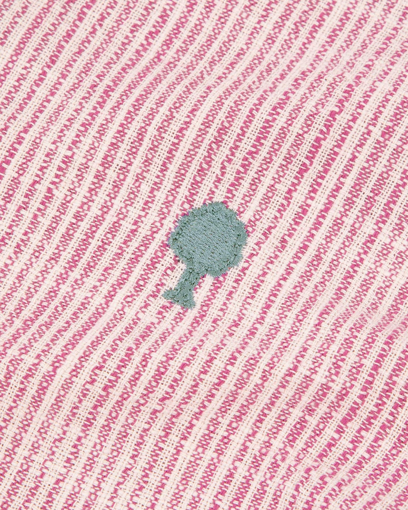 Chemise ml Iraty Chaine et trame Ecru/pink

