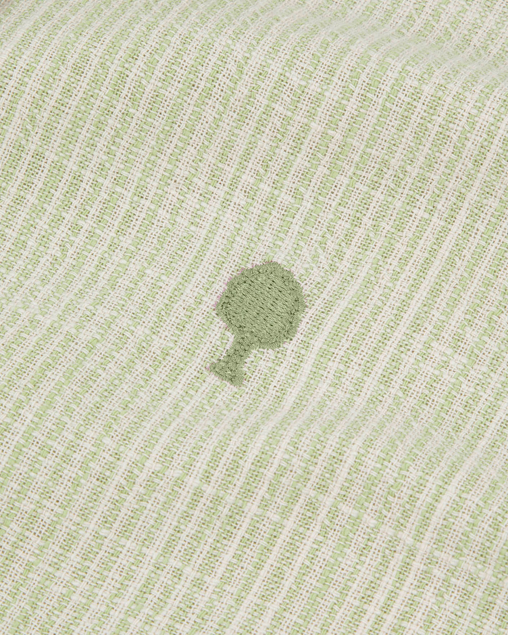 Chemise ml Iraty Chaine et trame Ecru/light green
