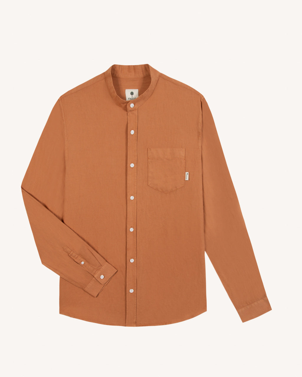 Chemise ml Chiavari Chaine et trame Light brick
