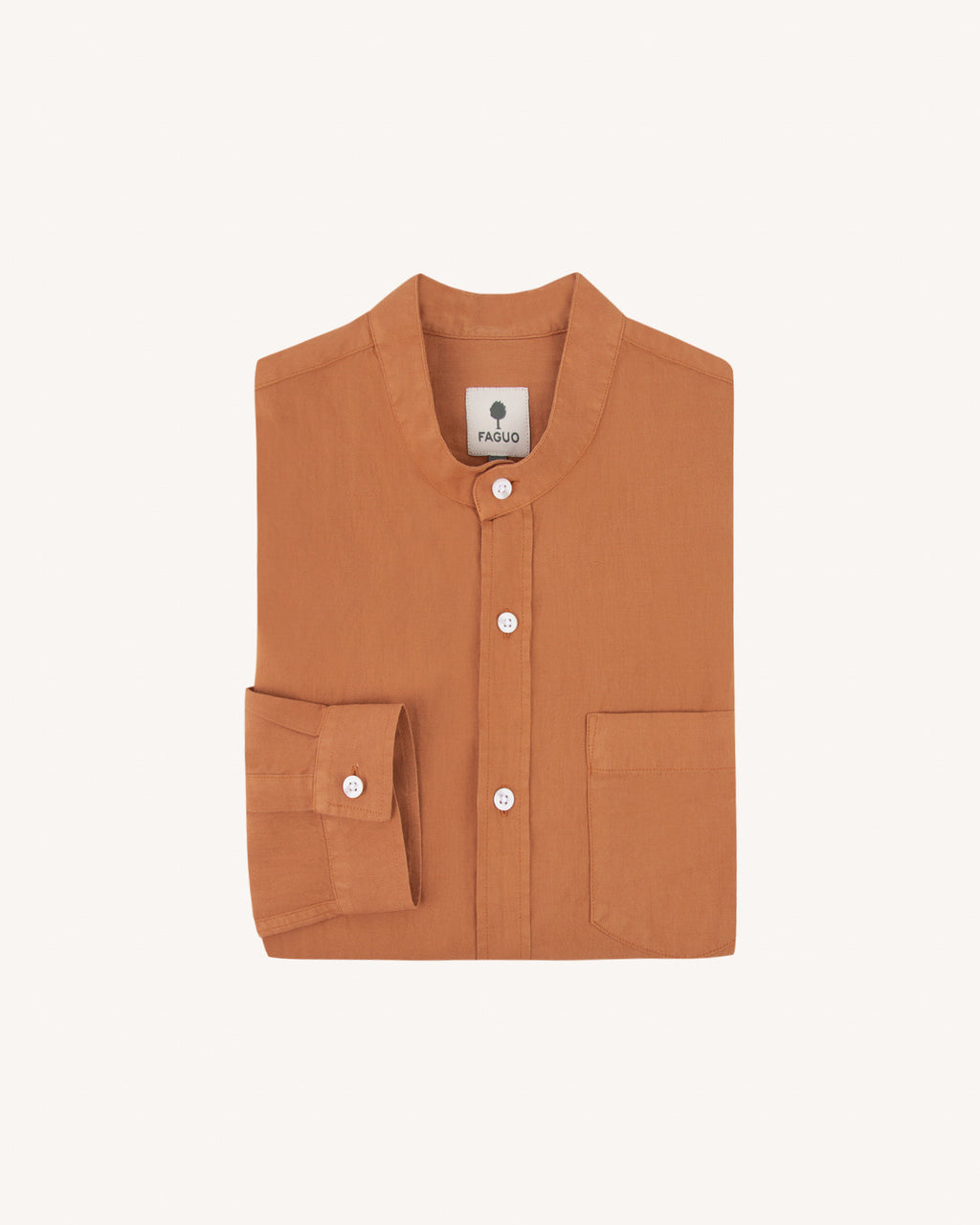 Chemise ml Chiavari Chaine et trame Light brick
