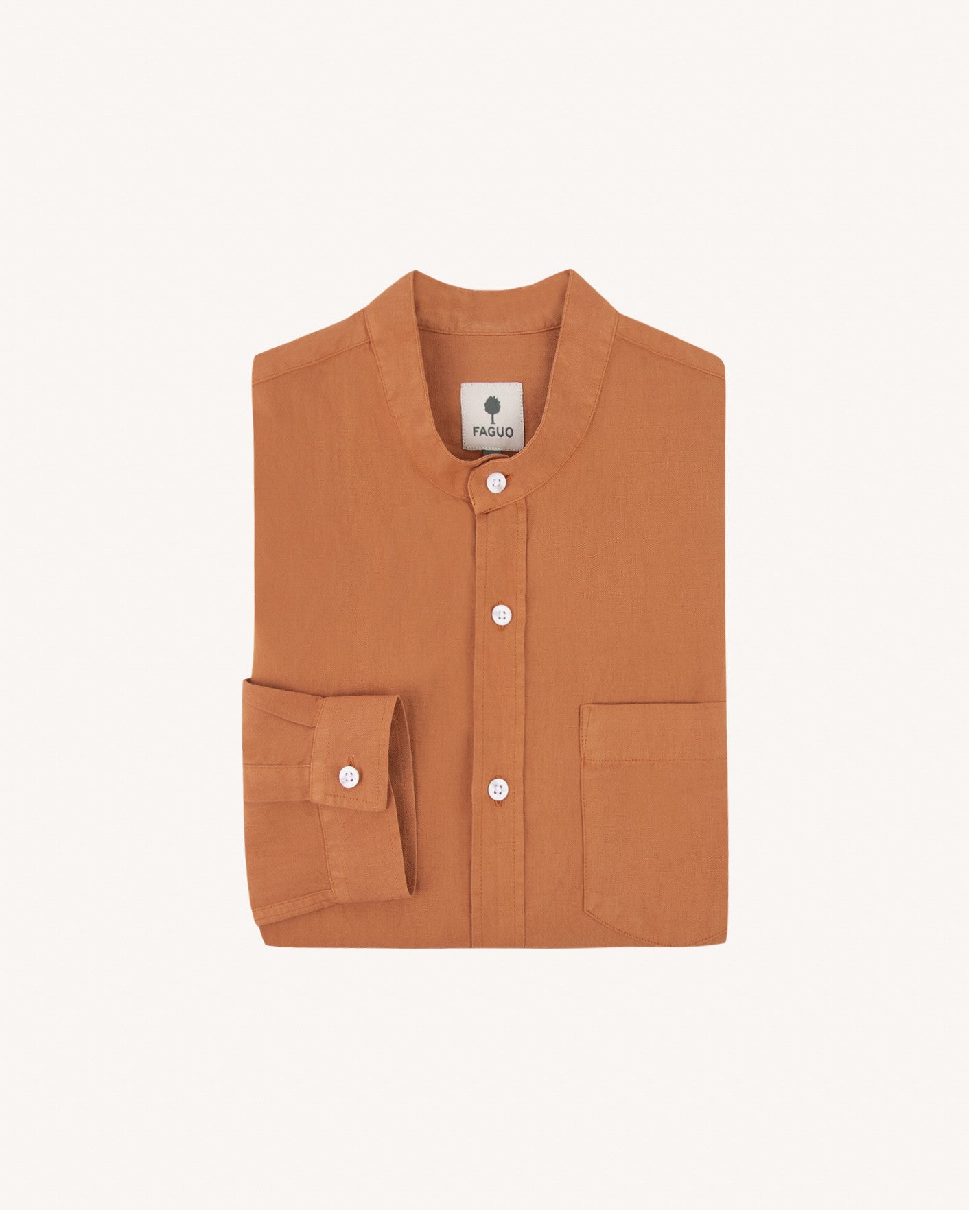 Chemise ml Chiavari Chaine et trame Light brick
