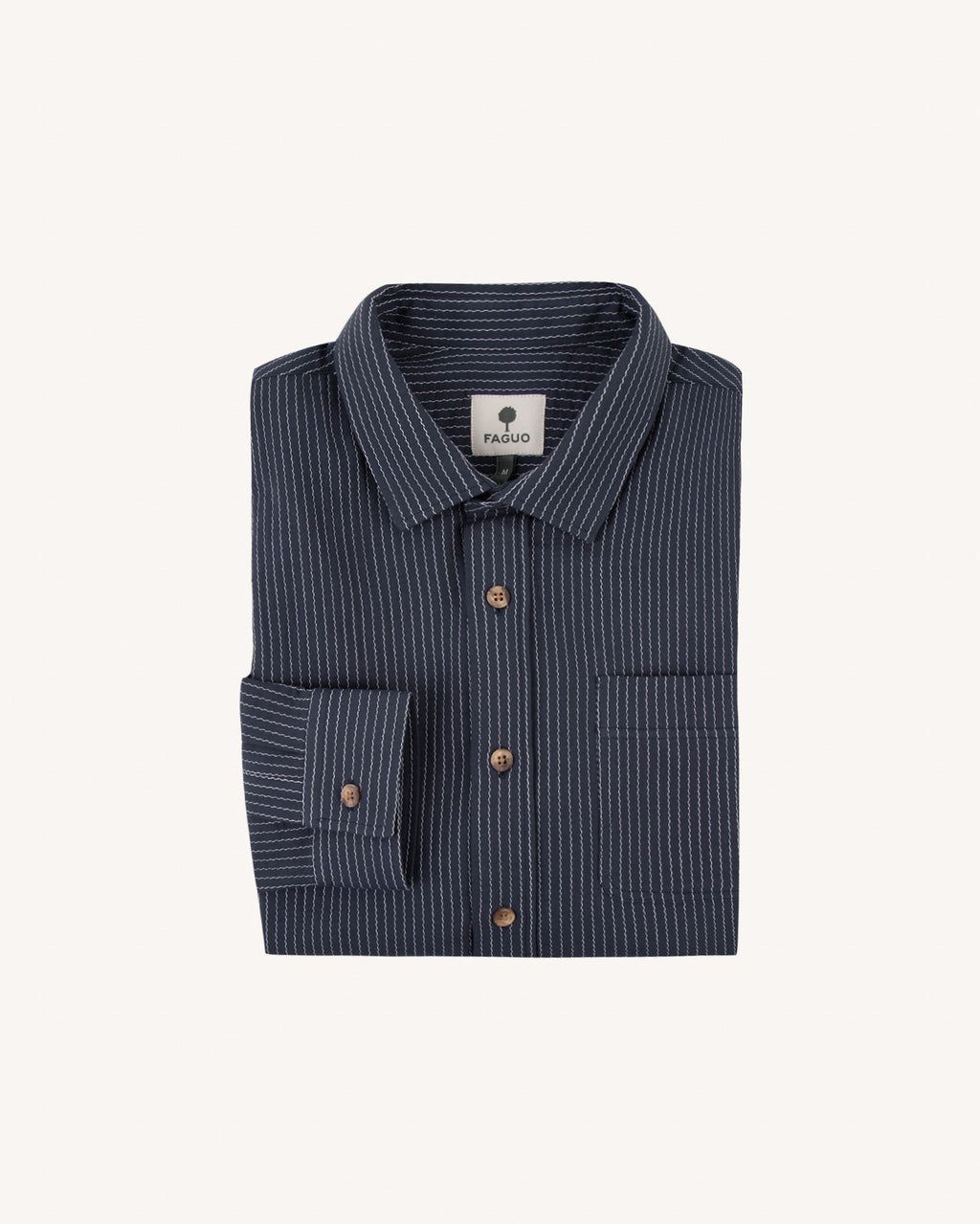 Chemise ml Signy Chaine et trame Grey navy
