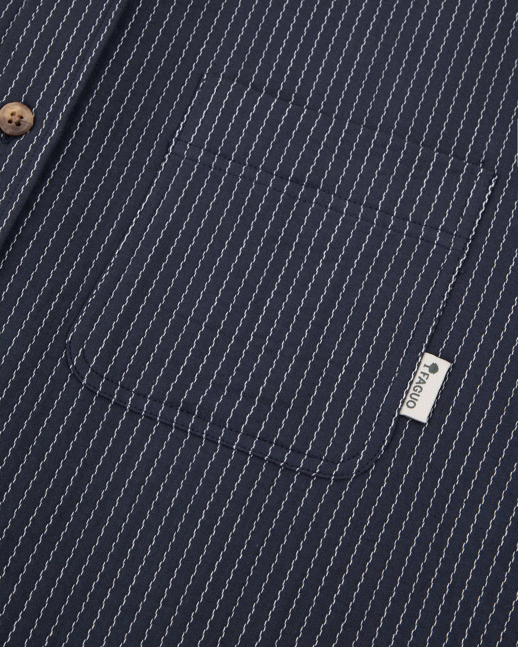 Chemise ml Signy Chaine et trame Grey navy
