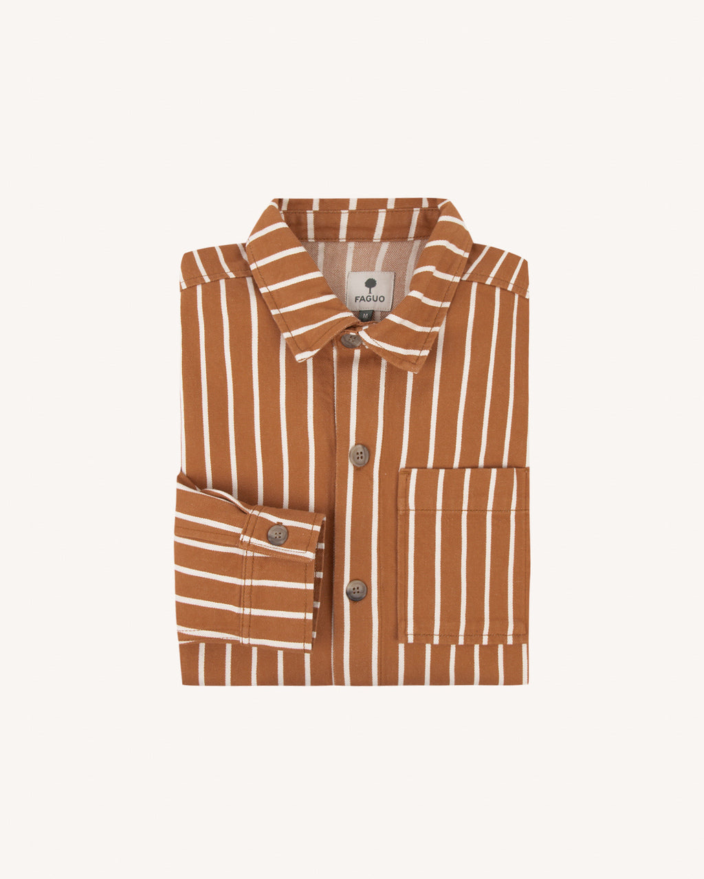 Sur-chemise Gastine Chaine et trame Brick/ecru
