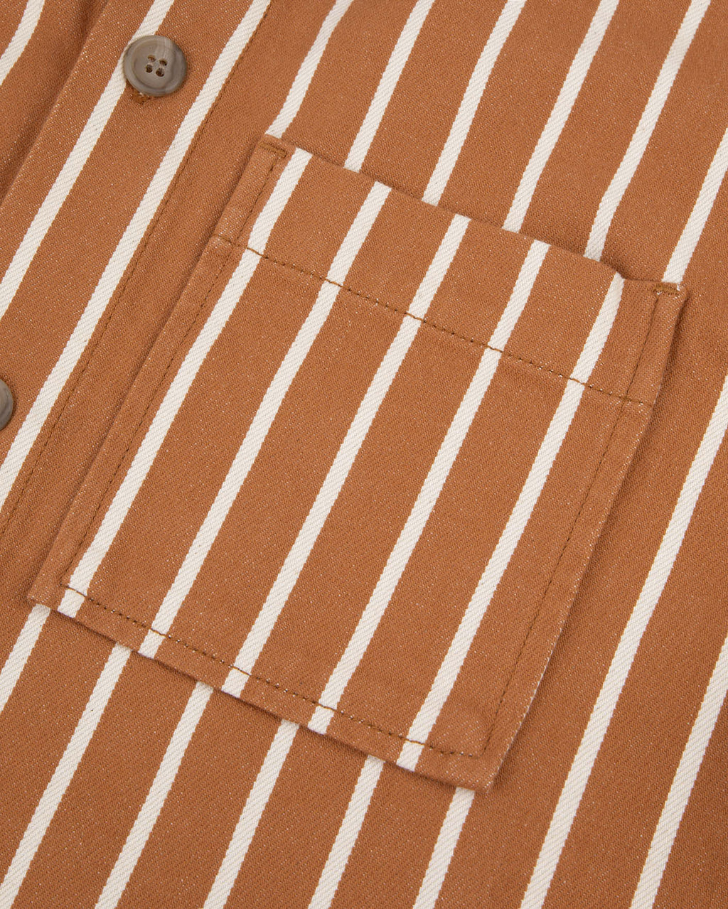 Sur-chemise Gastine Chaine et trame Brick/ecru
