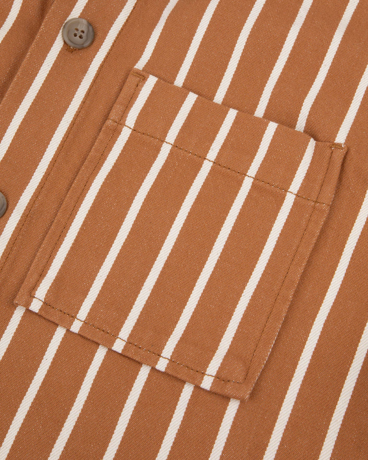 Sur-chemise Gastine Chaine et trame Brick/ecru
