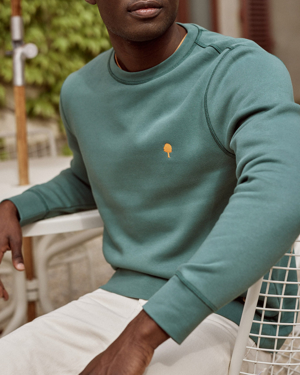 Sweat Donzy Maille Light green grey
