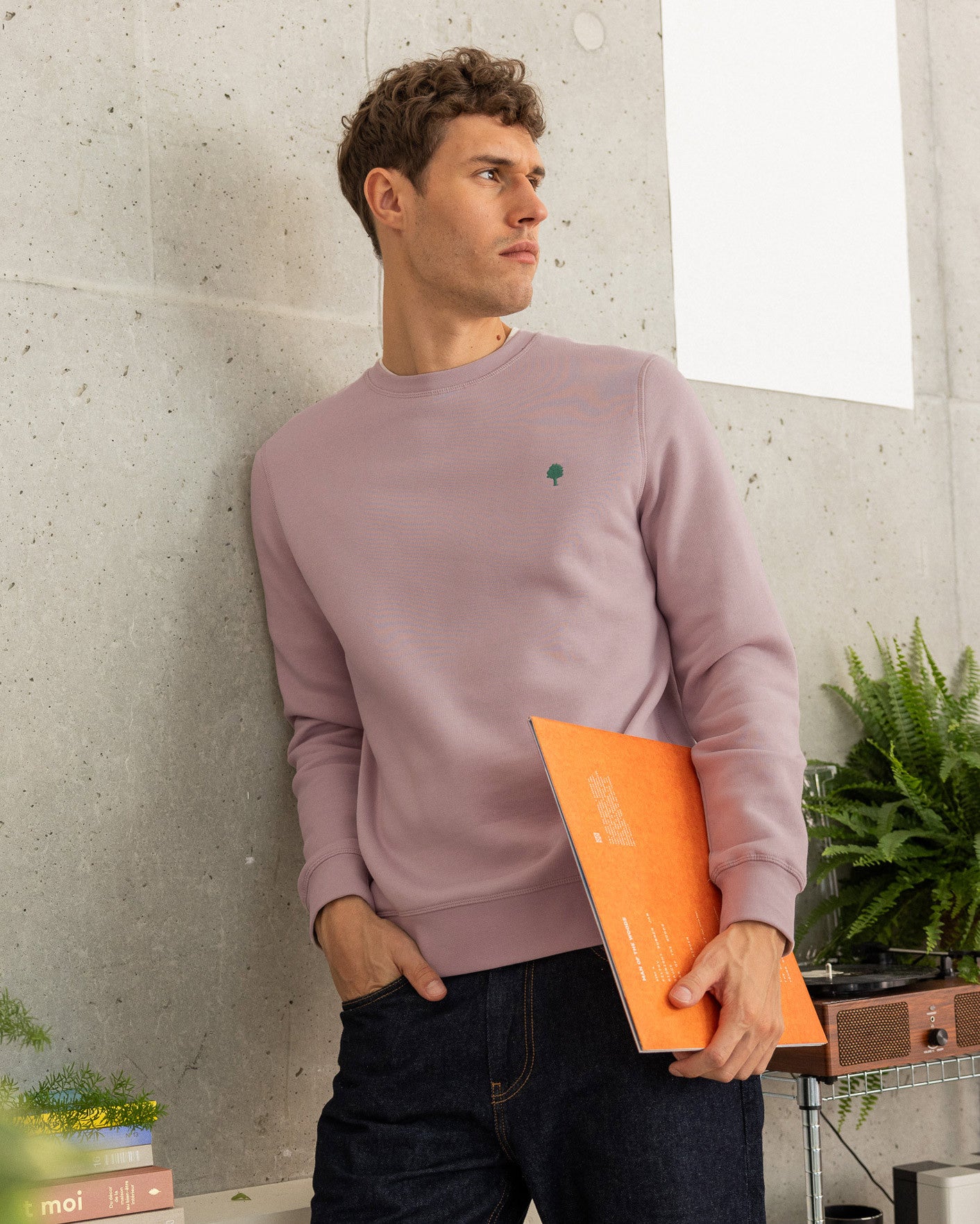 Sweat Donzy Maille Lilac/navy
