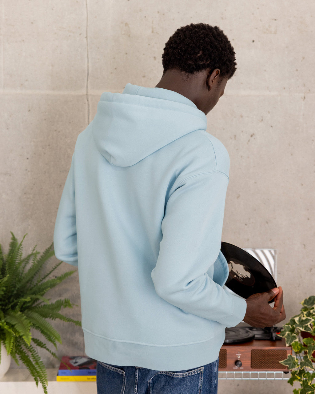 Dirac OS hoodie Knit Sky blue
