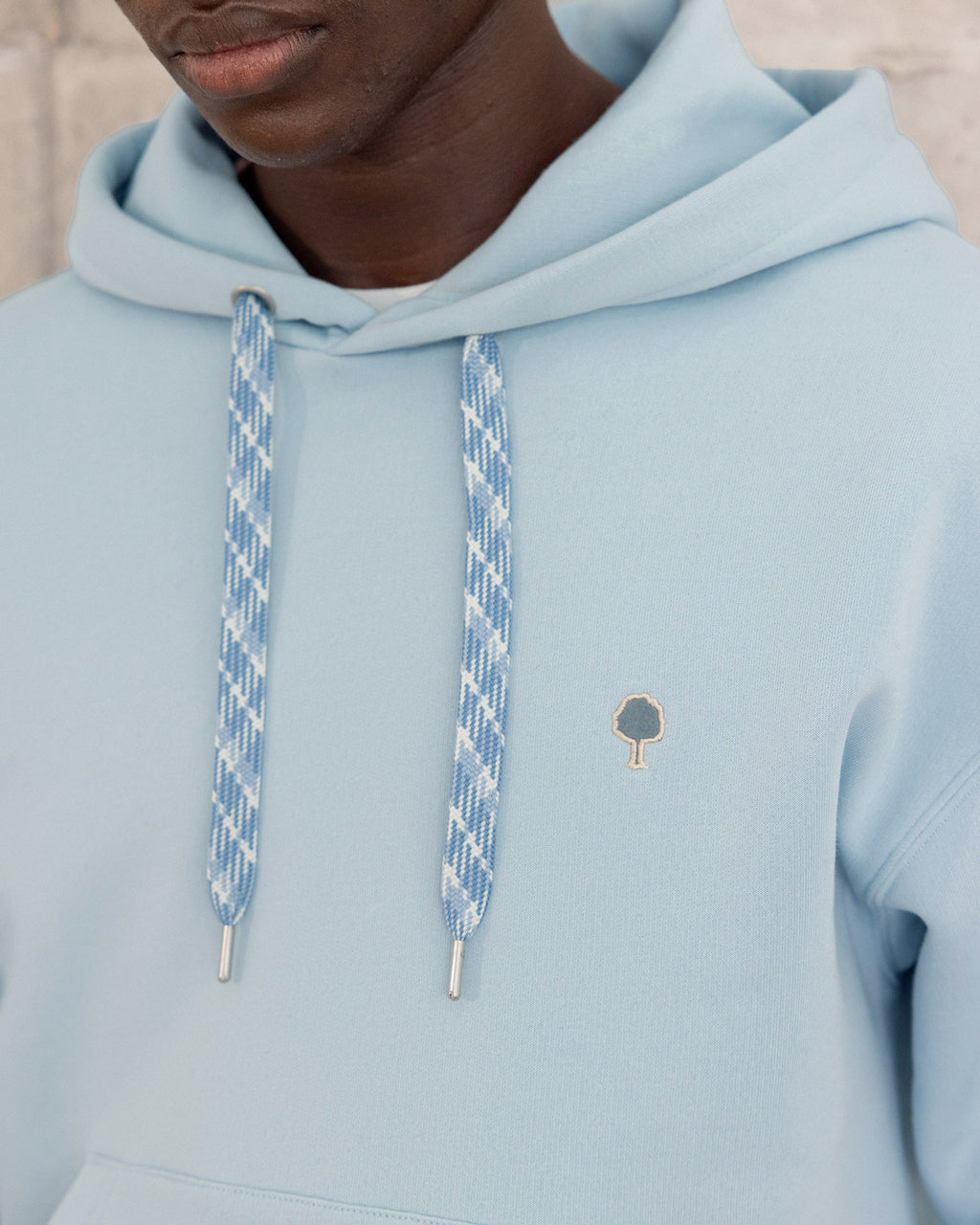 Dirac os Sky Blue Knit Hoodie
