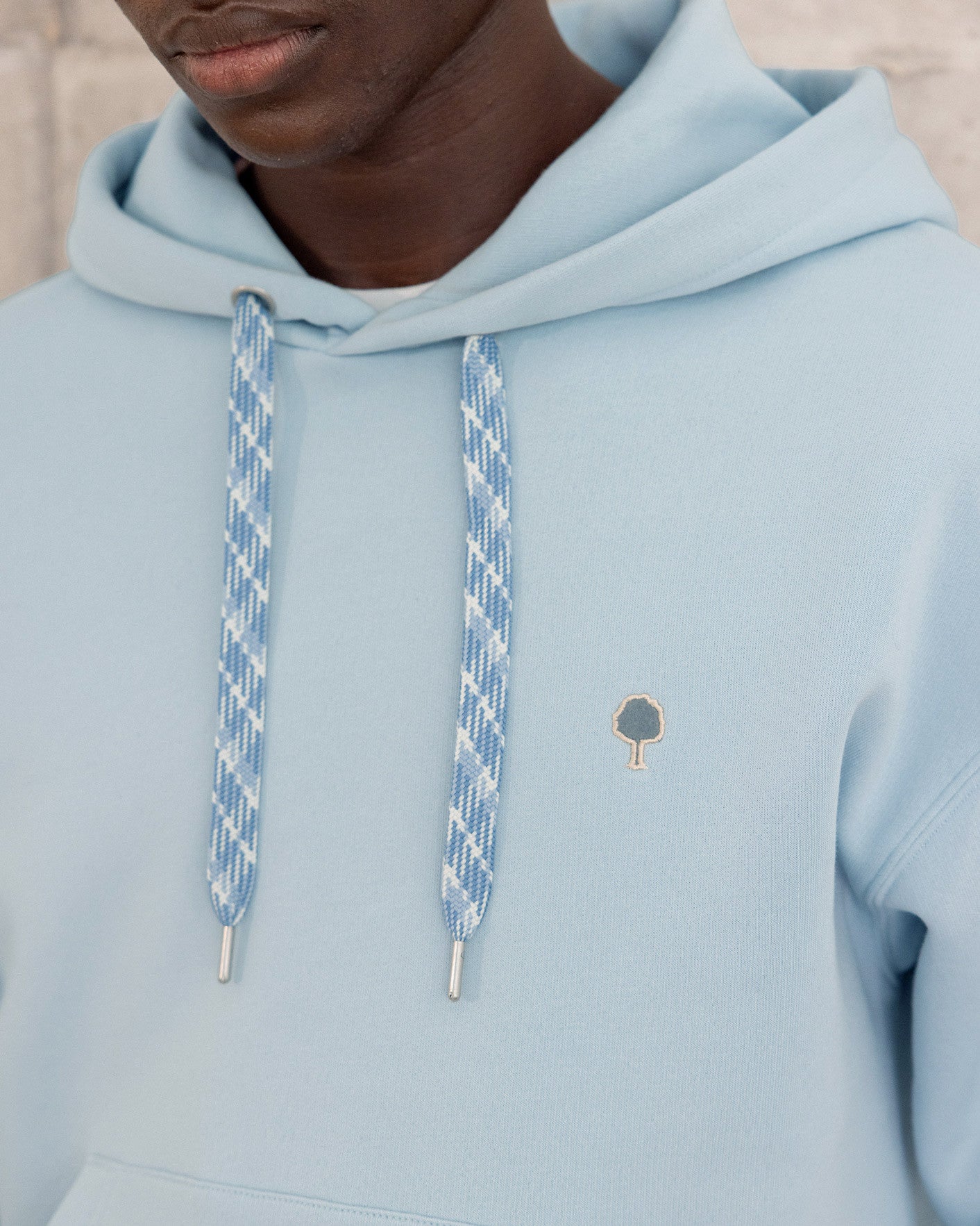 Dirac os Sky Blue Knit Hoodie
