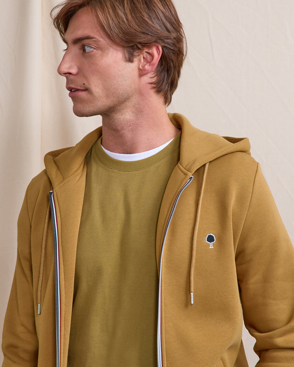 Sweat a capuche Mesnil Maille Light camel
