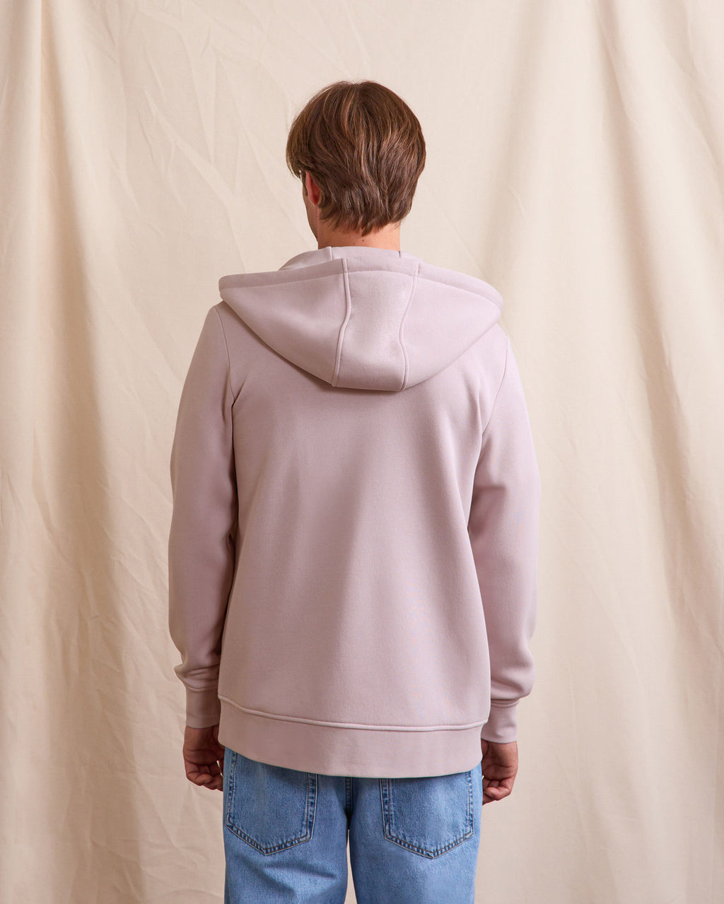 Sweat a capuche Mesnil Maille Lilac/navy
