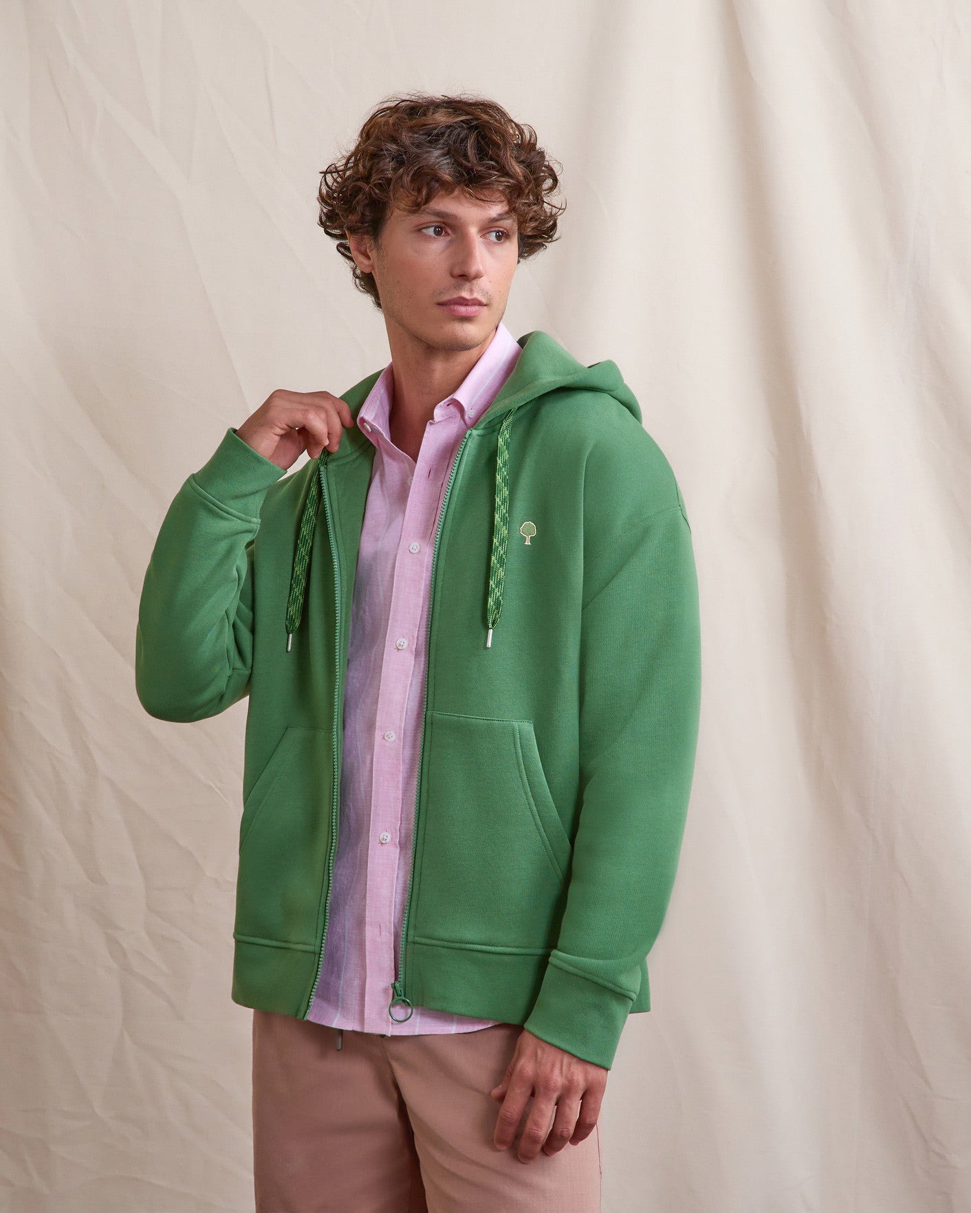 Sweat a capuche Mesnil os Maille Mineral
