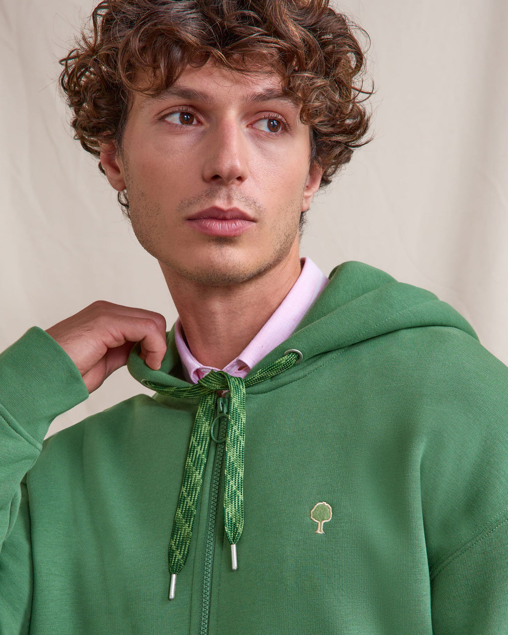 Sweat a capuche Mesnil os Maille Mineral
