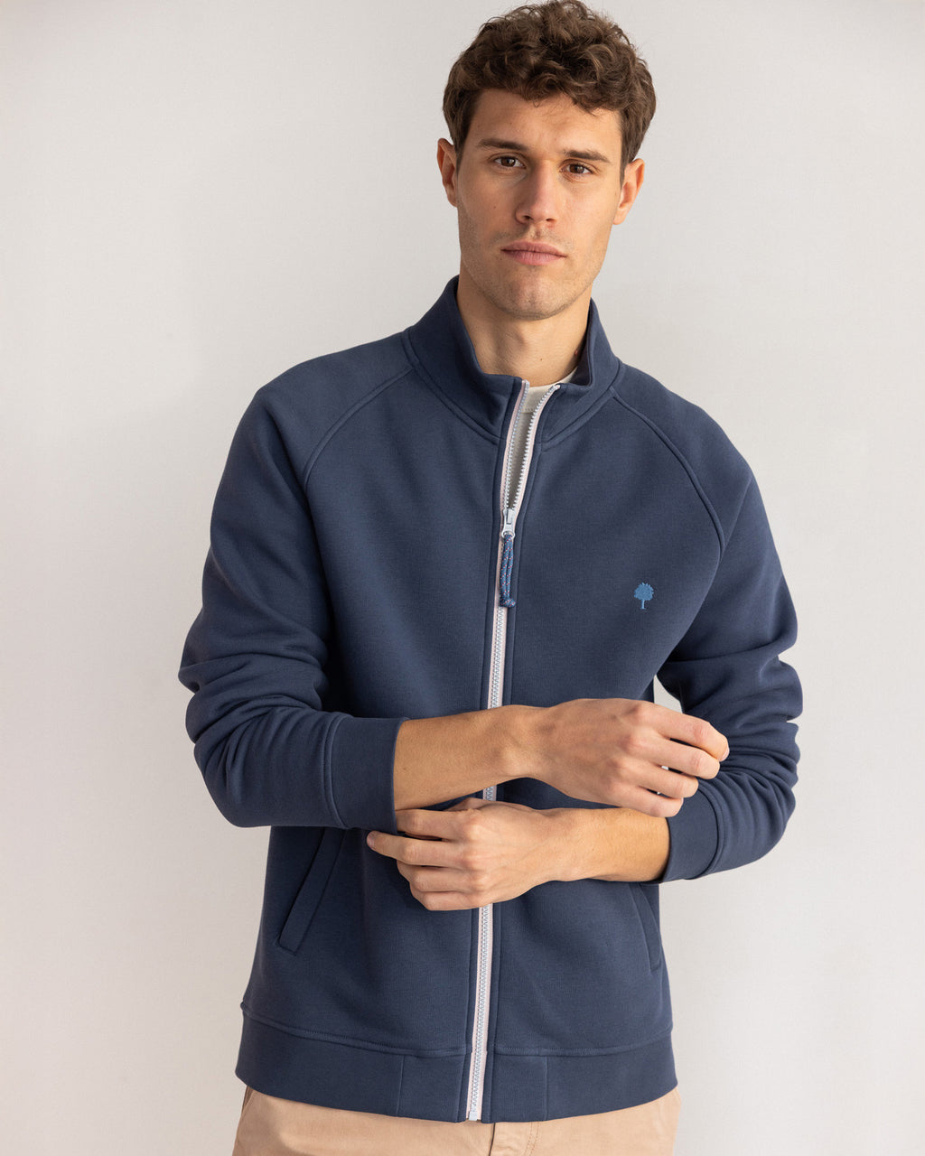 Sweat Horte Maille Grey navy
