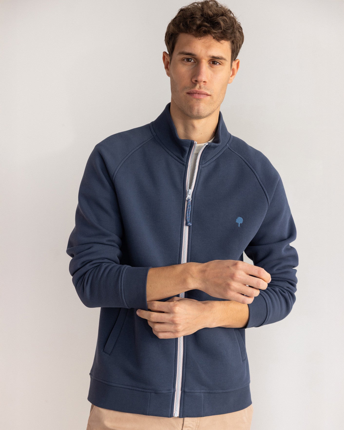 Sweat Horte Maille Grey navy
