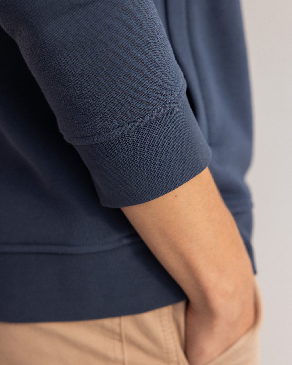 Sweat Horte Maille Grey navy

