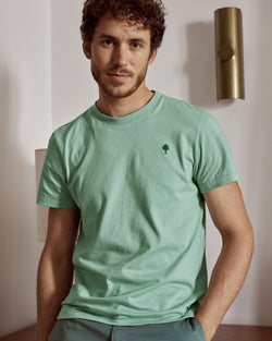 T-shirt met korte mouwen Arcy van tricot in aquablauw
