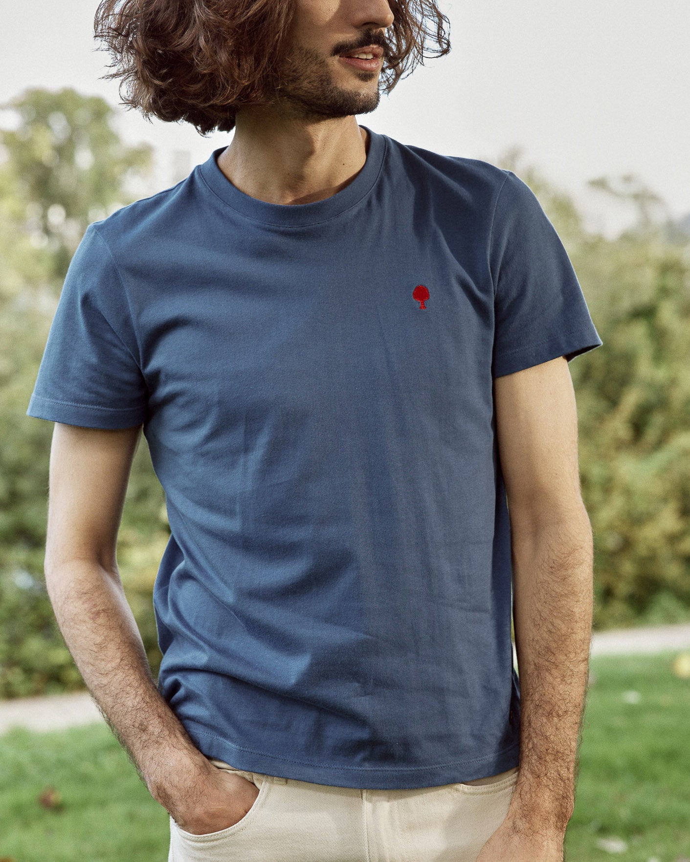 T-shirt mc Arcy Maille Washed navy
