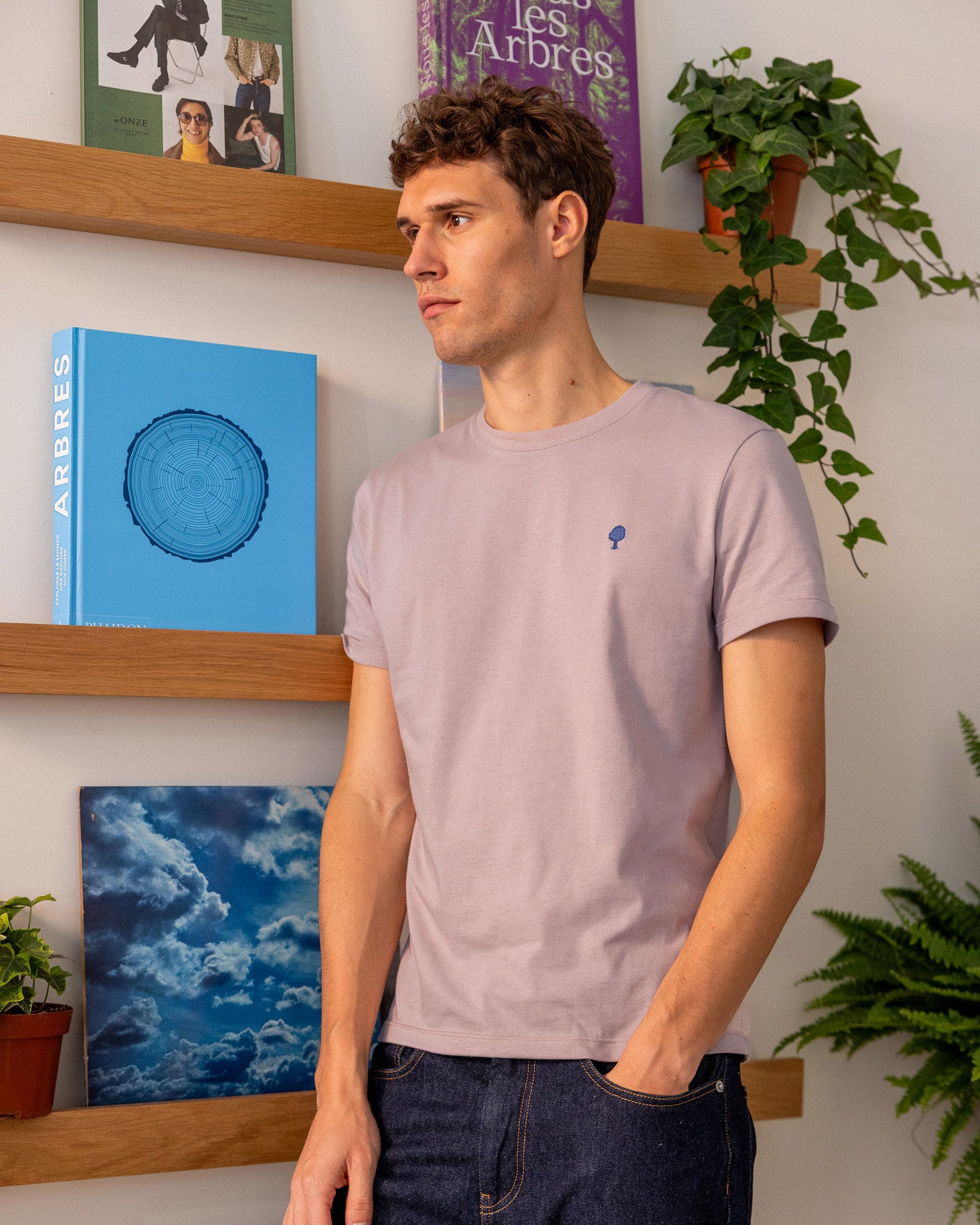 T-shirt mc Arcy Maille Lilac/navy
