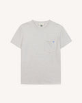 T-shirt mc Olonne Maille Ecru/light blue
