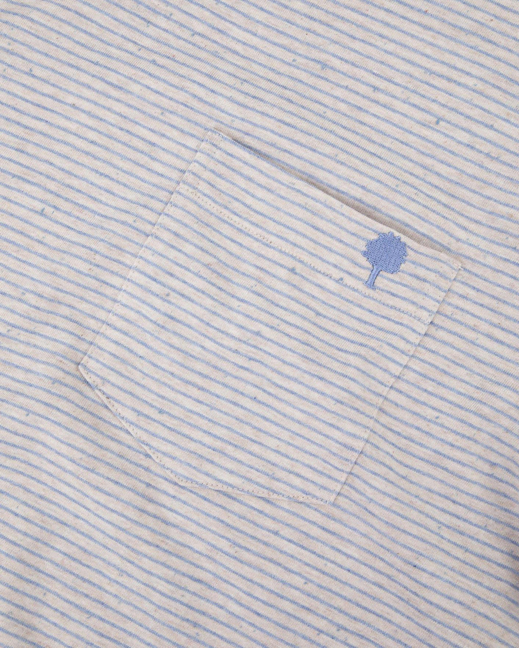 T-shirt mc Olonne Maille Ecru/light blue
