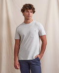 T-shirt mc Olonne Maille Ecru/light blue

