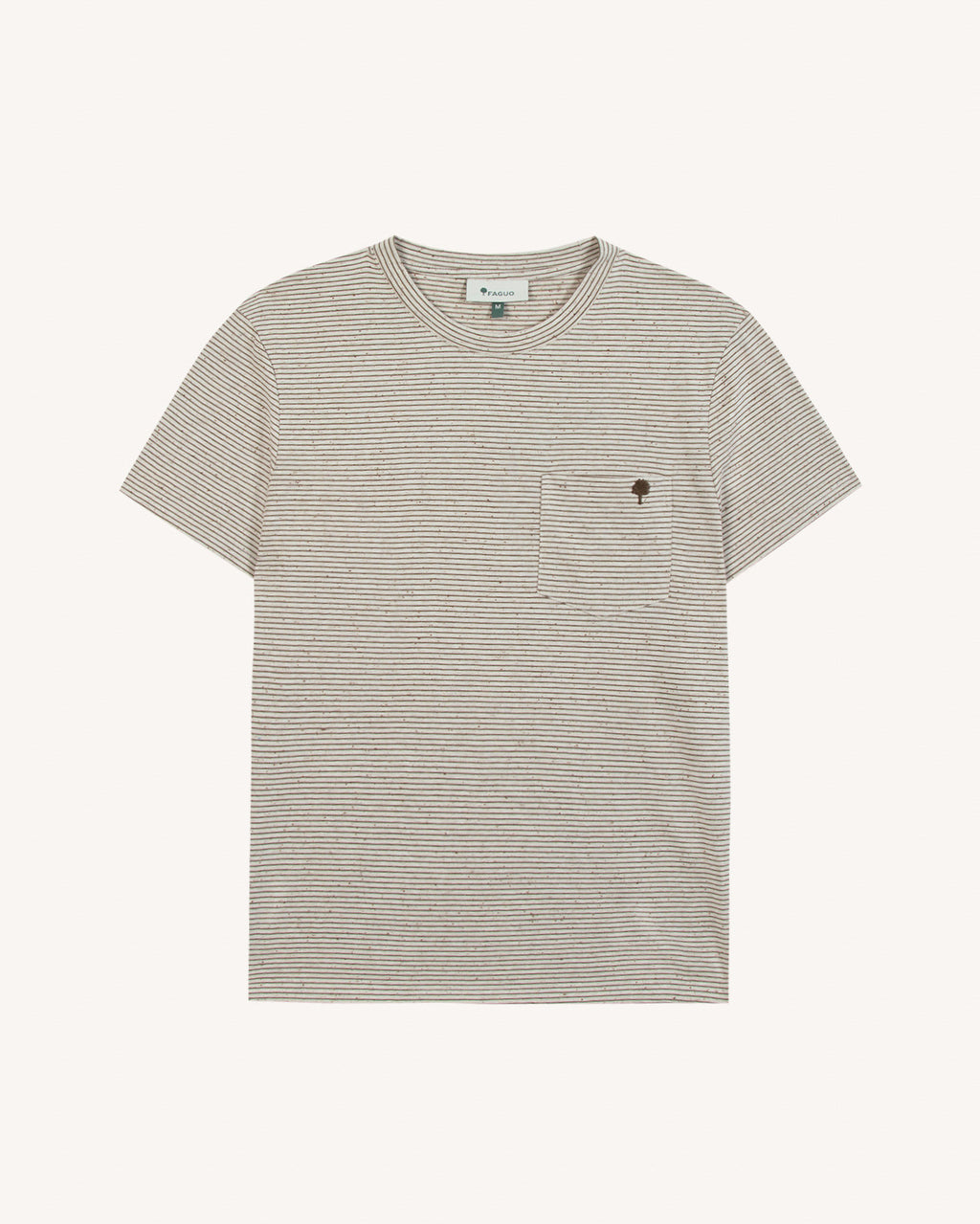 T-shirt mc Olonne Maille Ecru/kaki

