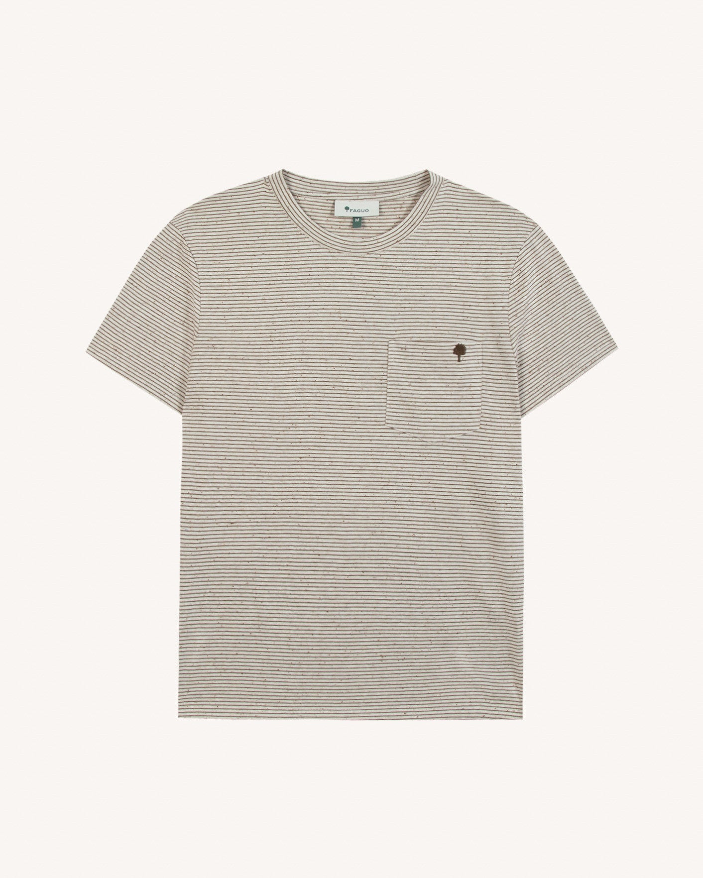 T-shirt mc Olonne Maille Ecru/kaki
