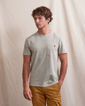T-shirt mc Olonne Maille Ecru/kaki

